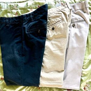 Lot of 3 Dockers Men's Chinos - Black, Tan, and Gray size 34x29.